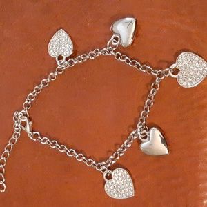 Heart bracelet.